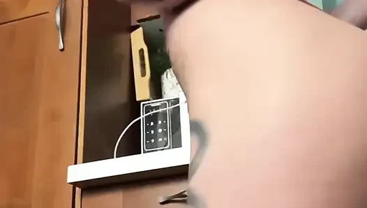 He takes off his panties in front of his stepfather and gets what he deserves with a dick in his mouth