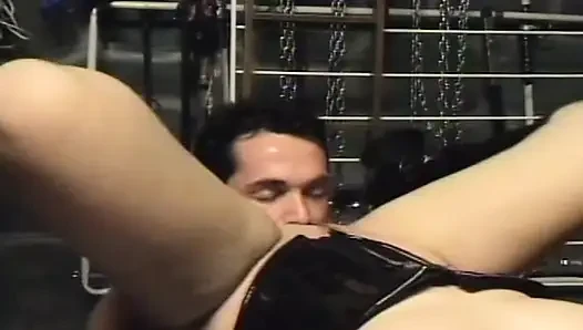 Dominant slut uses his cock like her personal toy