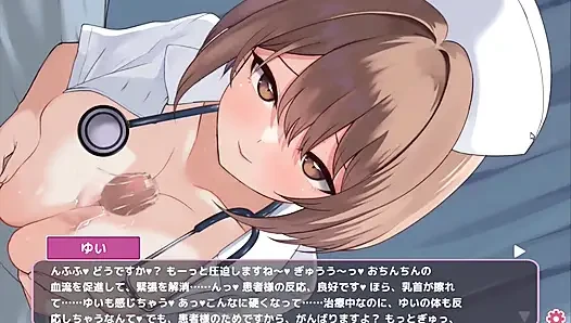 Хентай игра - шаловливая медсестра получает свои сиськи для Paizuri - Sakusei Shinsatsu