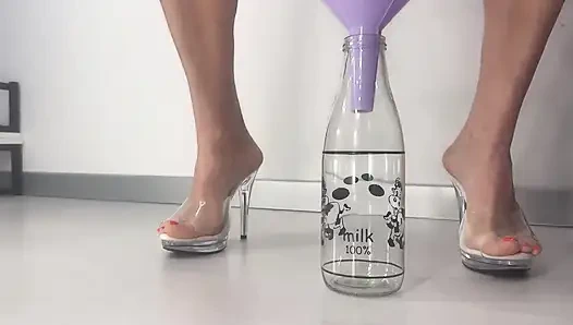 Peeing in a Bottle Through a Funnel