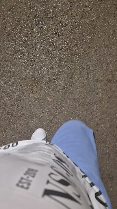 Hard, juicy Bulgarian cock spurts cum in the city garden.