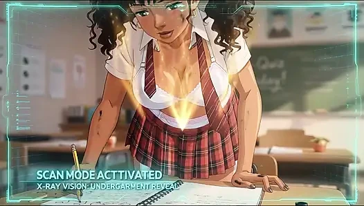 AI Sexy Schoolgirl X-Ray Quiz Tease
