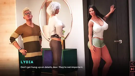 Aldatılan orta yaşlı seksi üvey anne fotoğraf çekimi için iç çamaşırı giyiyor - yapay - e07 ntr yolu