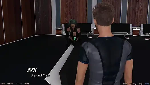 Stranded in Space - Stripper MILF Flashes Her Big Tits