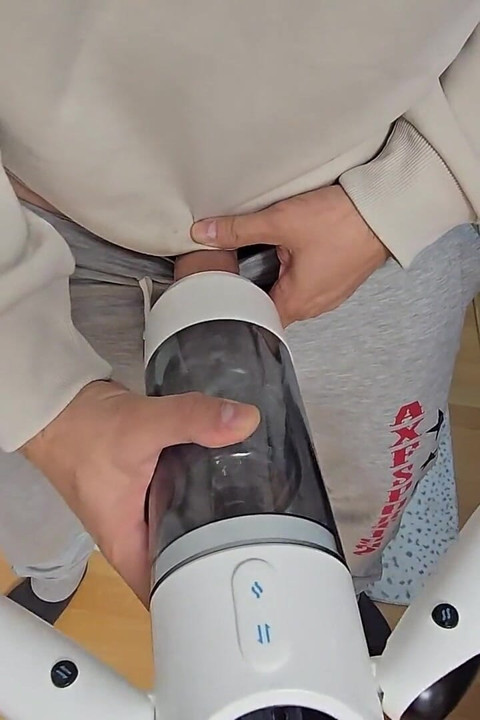 Pucking My Dick Masturbator While Watching in Secret My Stepsister Fingering Her Pussy
