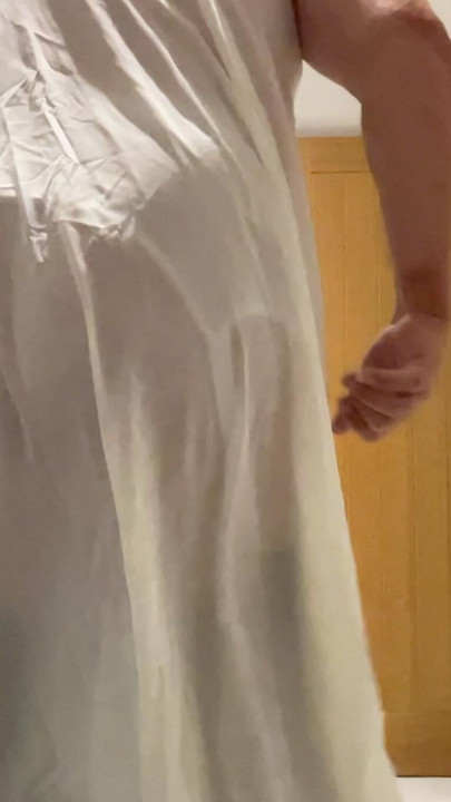 Semi sheer nightgown