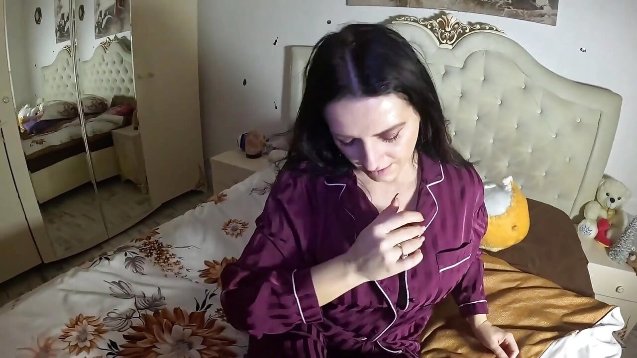 Breath Holding in Satin Pajamas - Puffy Cheeks, Red Face & Intense Struggle