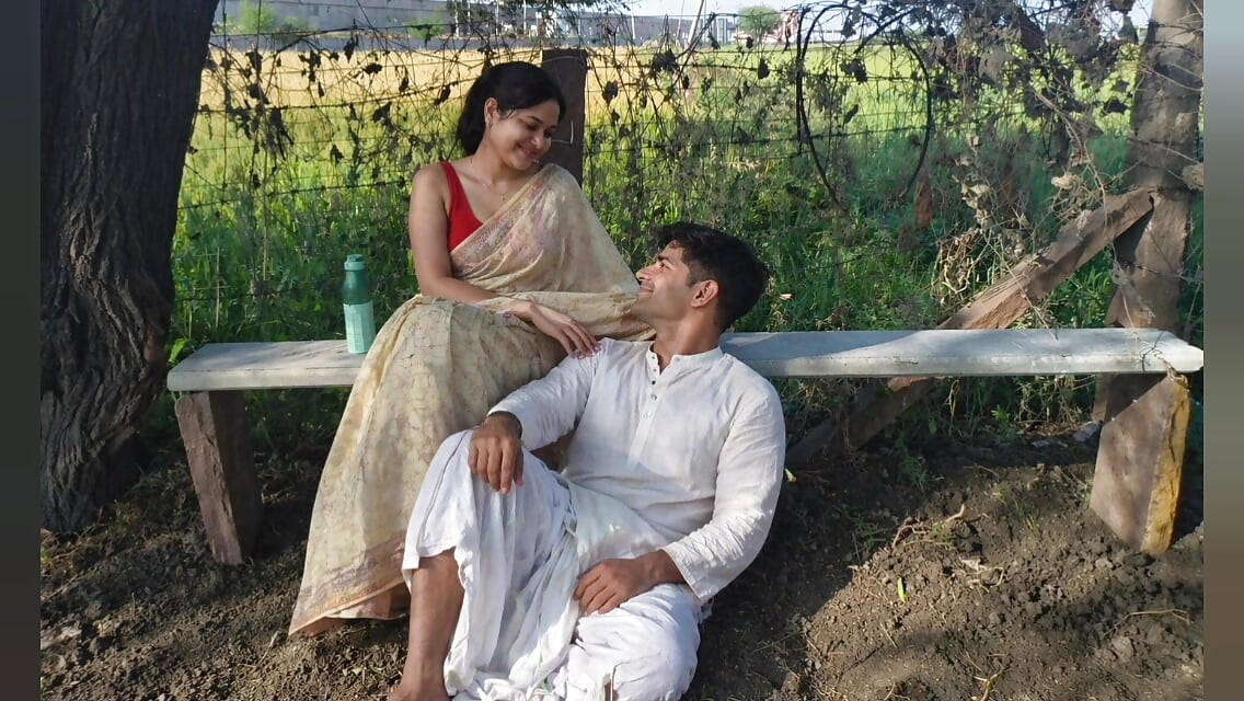Step Dad Sex creampy outdoor farming with beautiful Guy