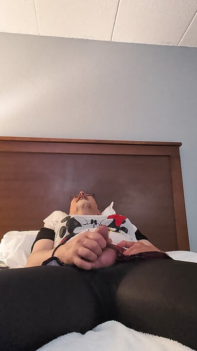 Birthday masturbating in wife's clothes