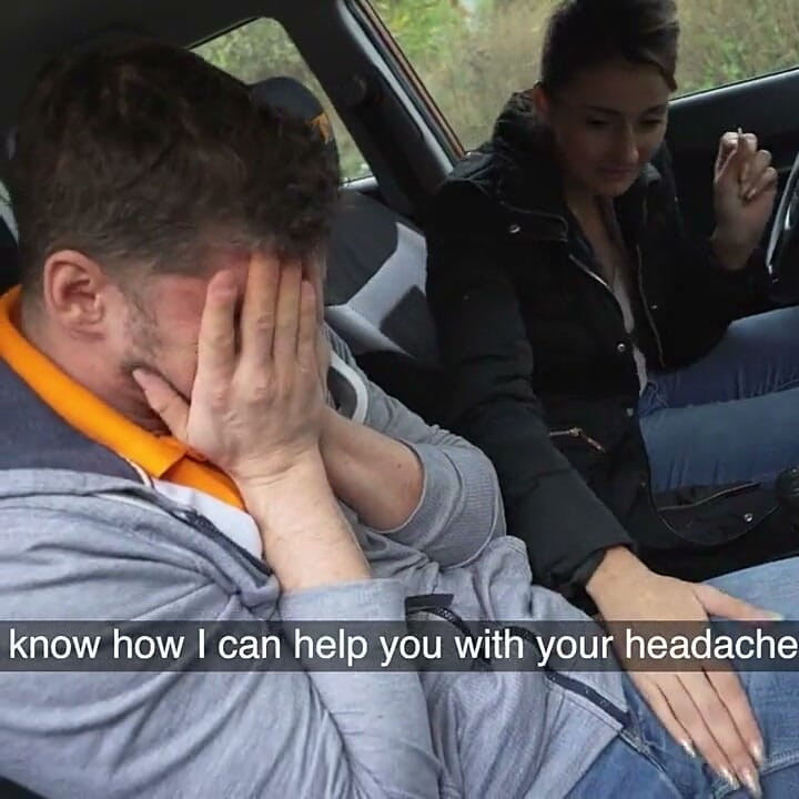 Fake Driving School - Suck a Cock Live Tictok Challenge