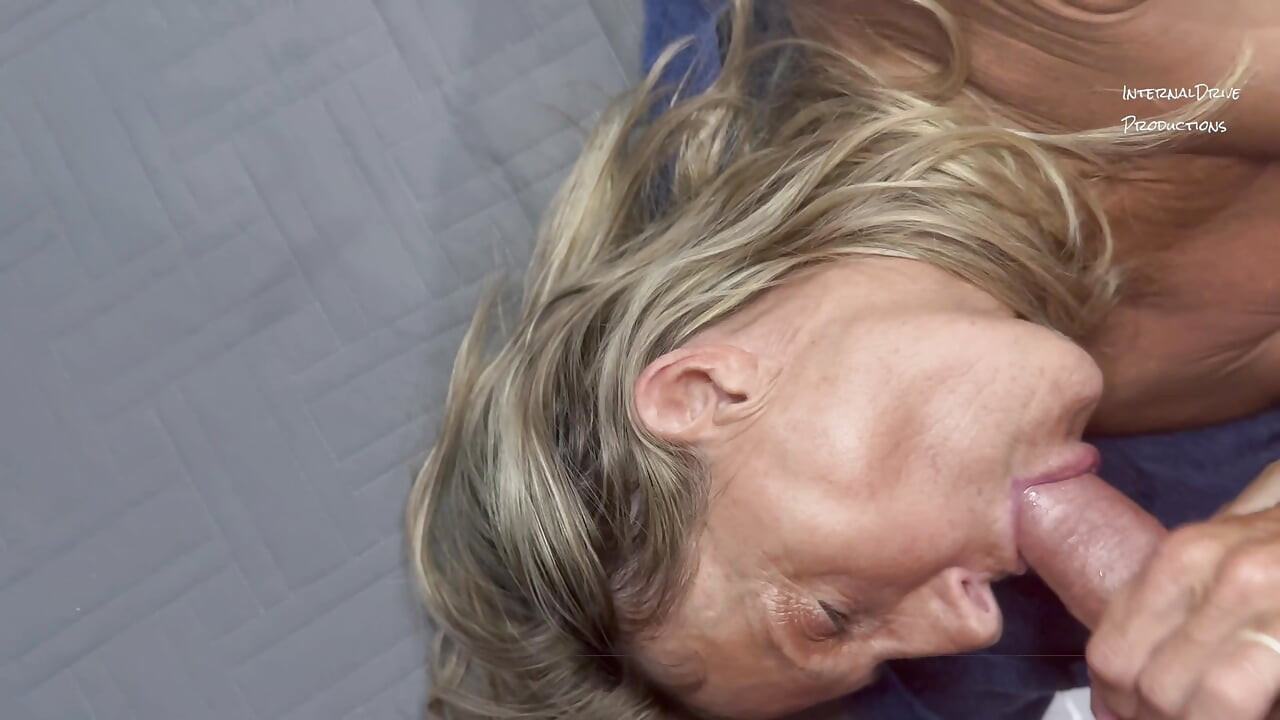 Horny GILF wants cum in her pussy with a vibrator then I cum a second time in her mouth.
