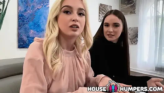 Lexi Lore & Hazel Moore Hot Real Estate Agents Give Homeowner Full Service Threesome Facial