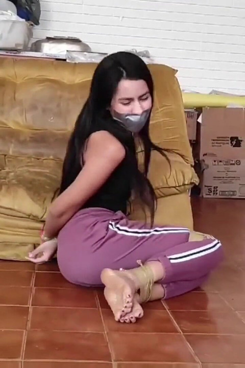 Silenced by Nina's Huge Hands!