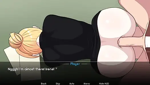 Гладкий анал блондинки с большой задницей