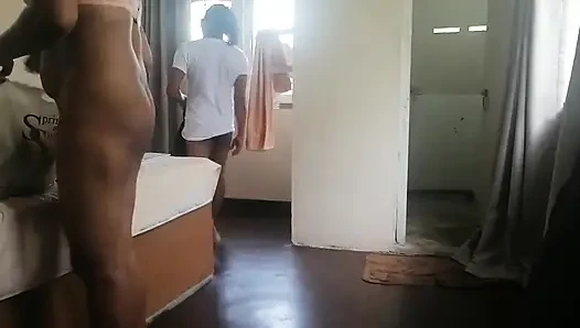 Part3 Desi Woman Vacation on Island Motel Tricks Seduce the Room Service Hotel Employee and He Was Rough Young Fucker