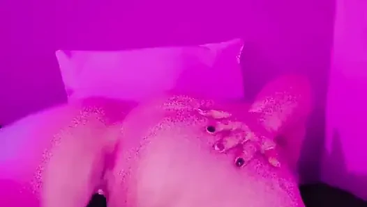 BBW Spreads Her Pussy for Her Machine