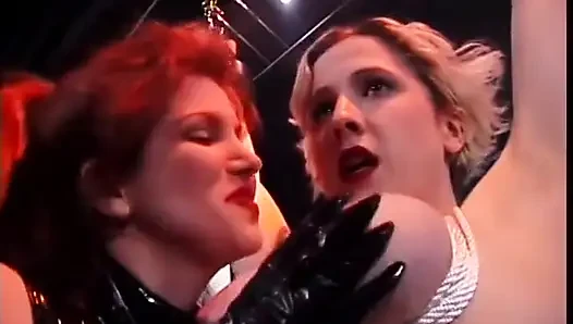 Titty tweezing and butt smacking between sluts