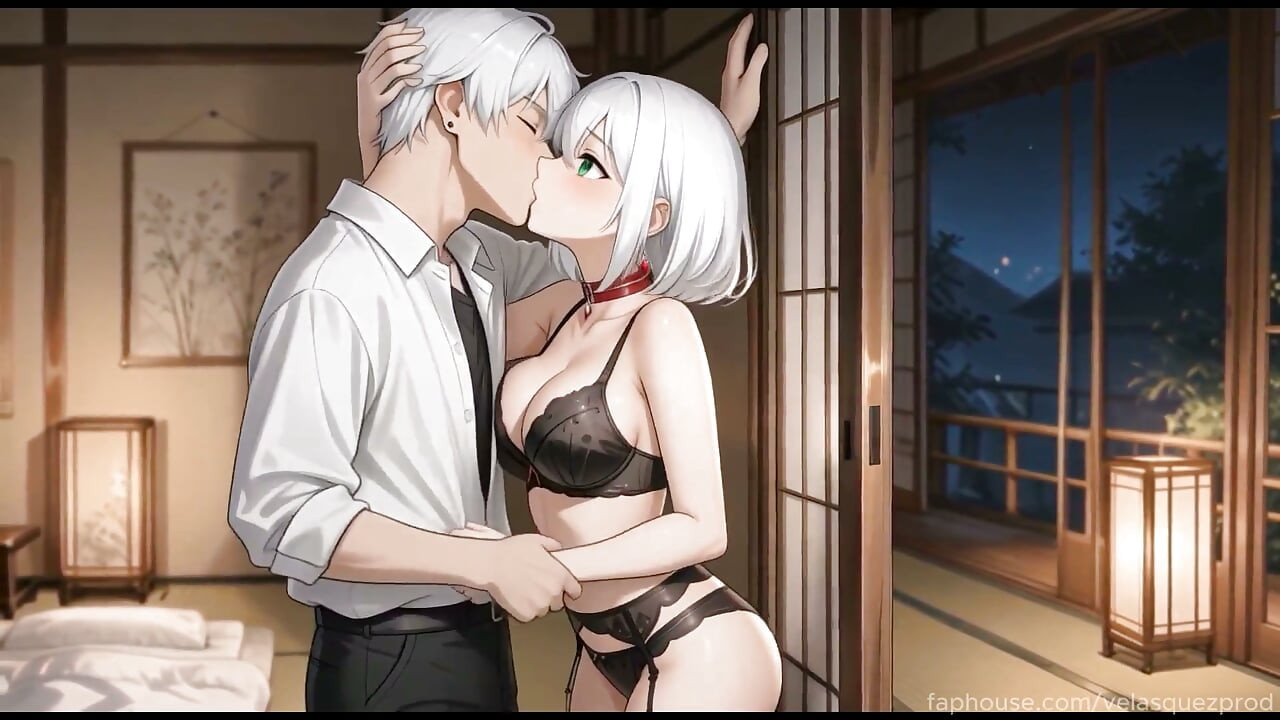 Gym Stranger & White-haired Girl From Workout to Hardcore Fuck. Hentai Anime Ai Porn