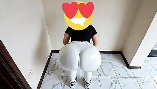 big-bootied woman with a big butt shaking it sexy
