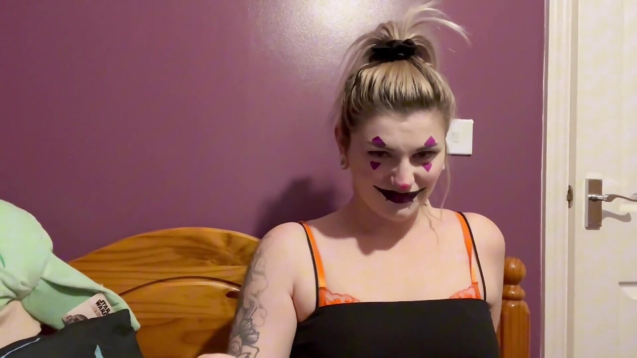 Clown Step-sister Spots You Creeping JOI Game