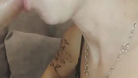 Вкусное, минет, рот полный спермы