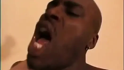 Blonde whore rides a huge black cock breaking her tight ass hole