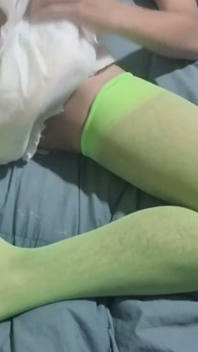 ABDL Diaper Boy Jerking Off in His Diaper | Clip 1