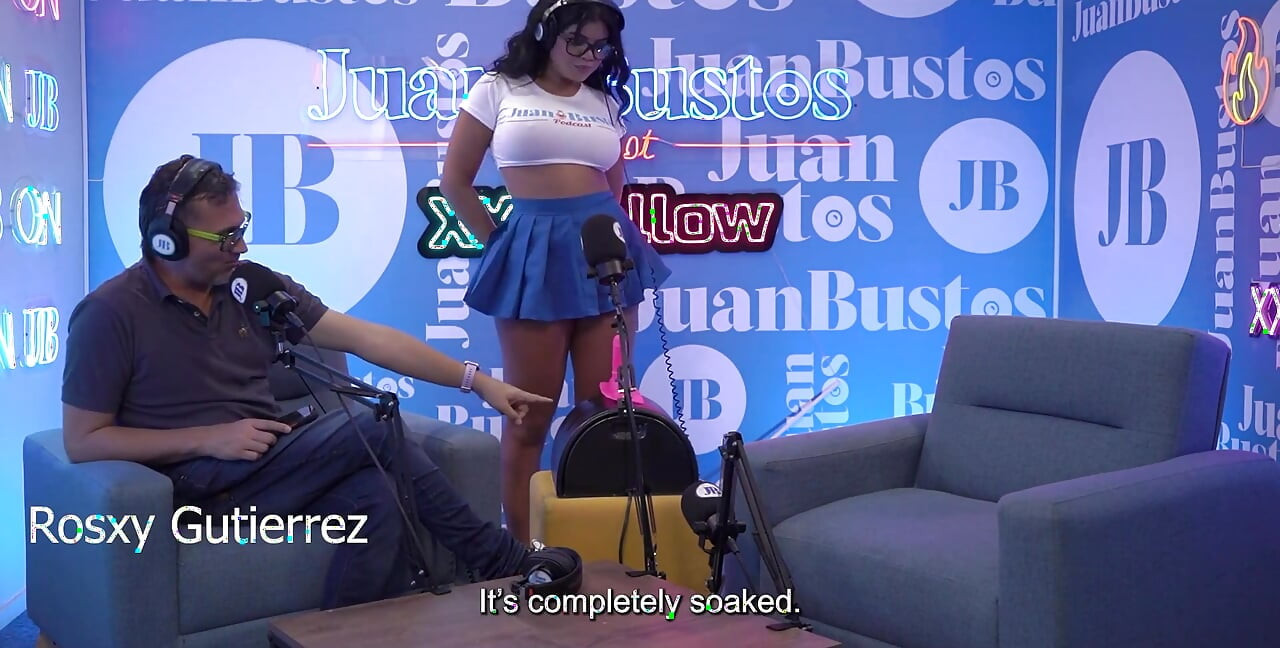 Giant Titted Latina Rosxanagutierrez Penetrated by the Fuck Machine on Juan Bustos Podcast