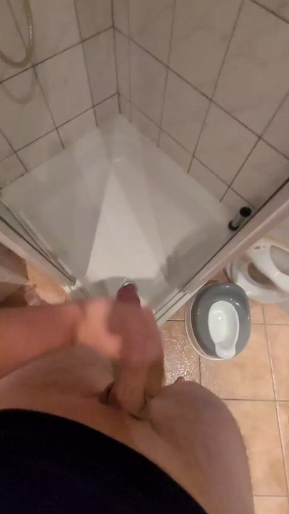 Cumming in the shower