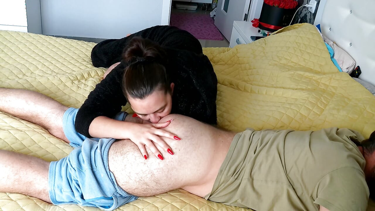 Rimjob Licking Ass and Blowjob