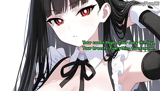 Rio from Blue Archive tests her new innovation on you (Feet and Pantyhose)