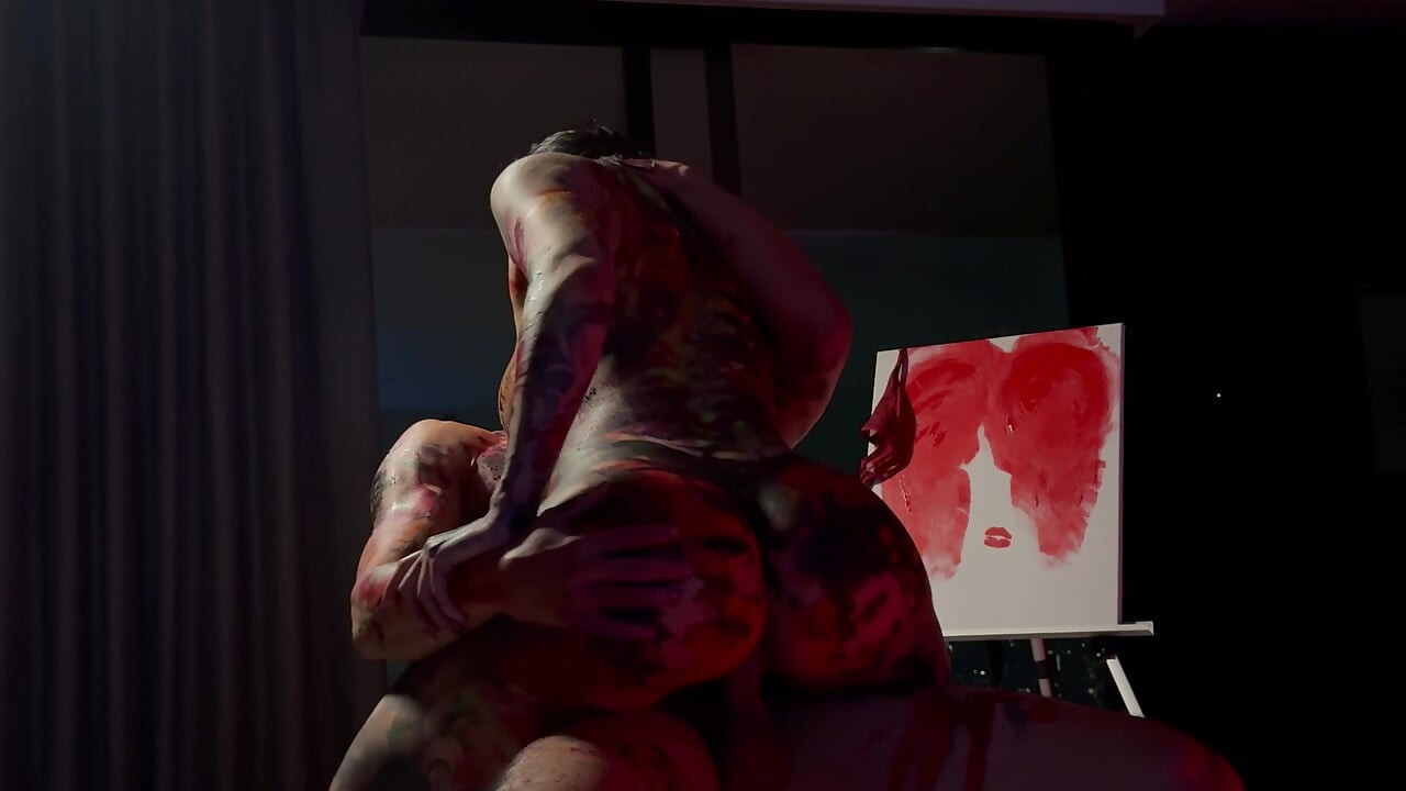 The painting teacher wanted to put his cock in some tits, so I invited him over and he ended up fucking me and leaving my pussy