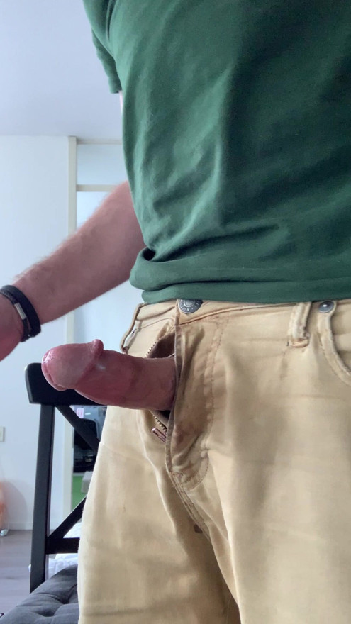 So horny, I had to rub one out before walking the dogs! Intense orgasm!