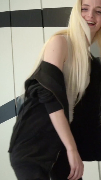 Captivating moment from "CUTE STEP SISTER MIA CAUGHT BRO AND HELP WITH BLOWJOB TO CUM"