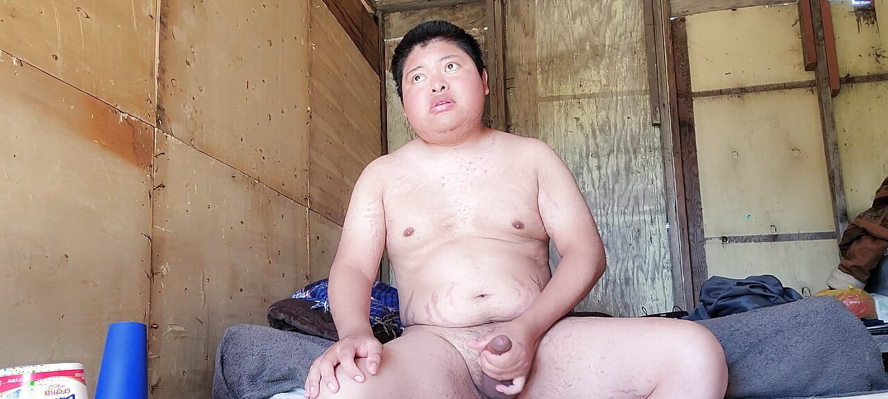 Pulling the penis