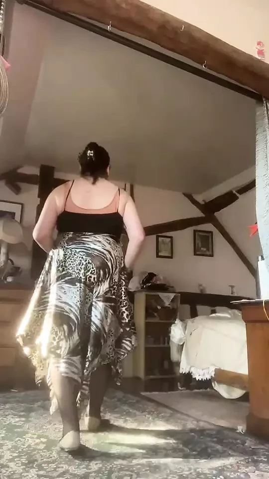 In outfit with a beach dress
