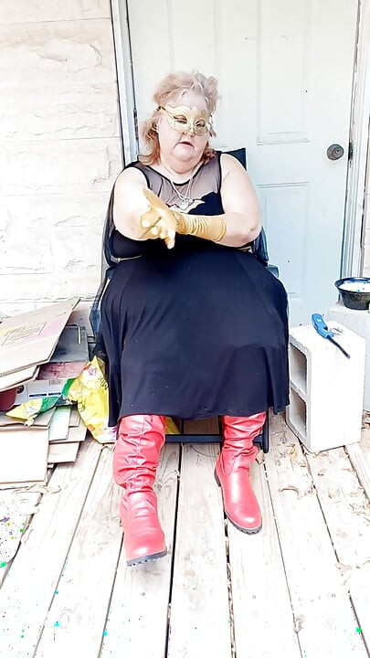 Bat Girl Is Taking a Smoke Break in Her