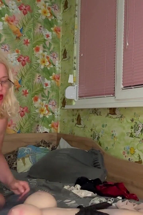 Surprise for the Good Boy Dirty Panty Pervert with Big Cock
