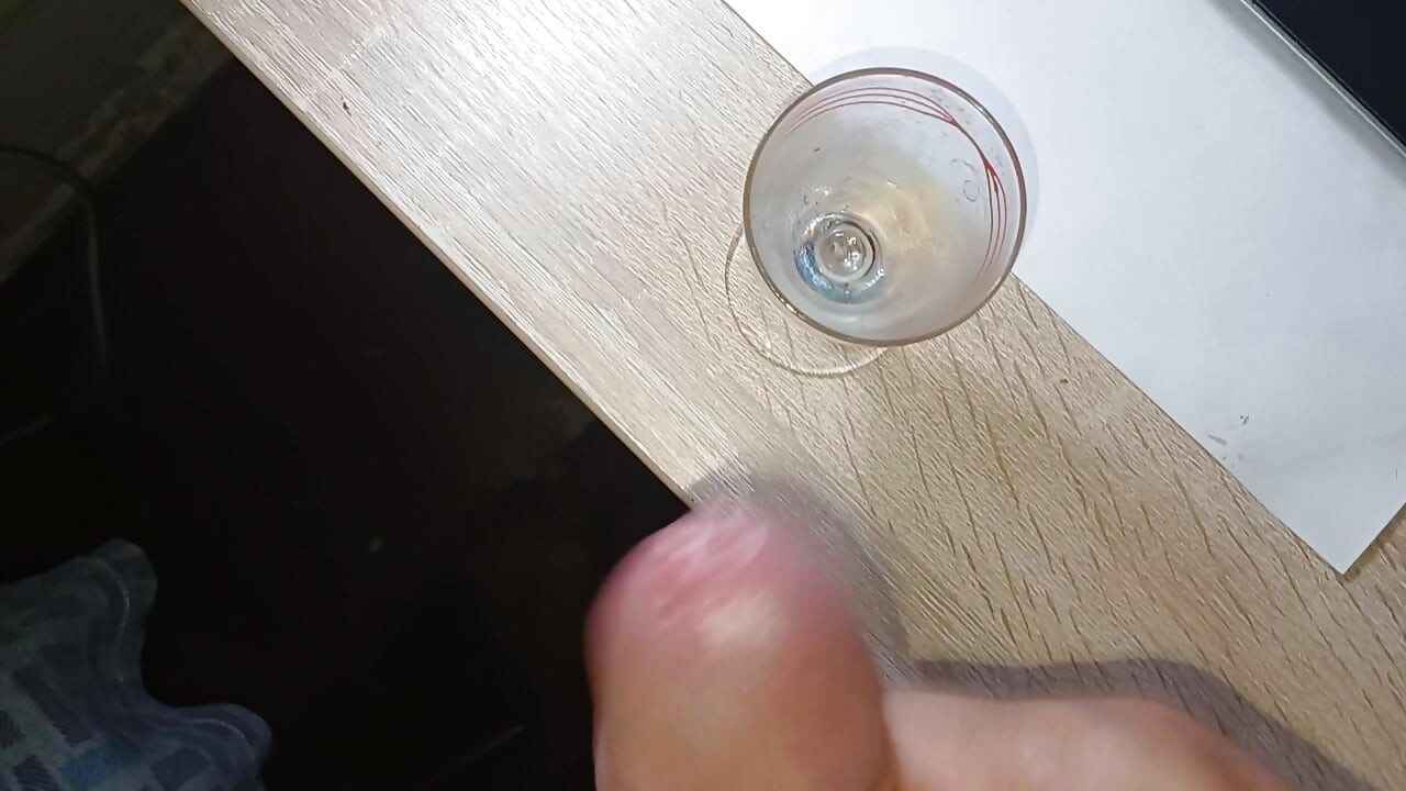 A glass of sperm