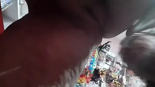 Woman happy to cum on a big thick cock