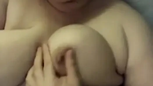 Squeezing Bouncing My Big Boobs