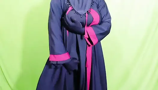 Beautiful Amena Bhabhi has sex indoors wearing a burqa and hijab