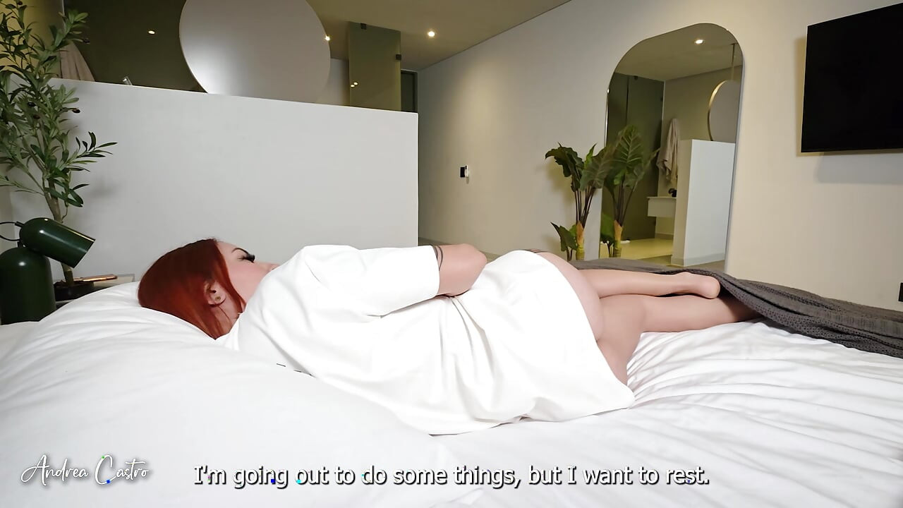 There was no other room available and I ended up getting fucked by my stepbrother without a condom - Andrea Castro