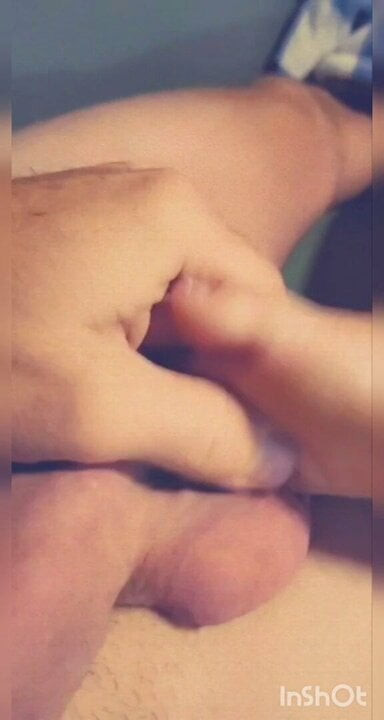 Foot play with cum