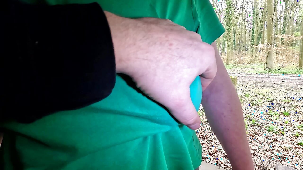 Punishing Her Tits Behind The Hut