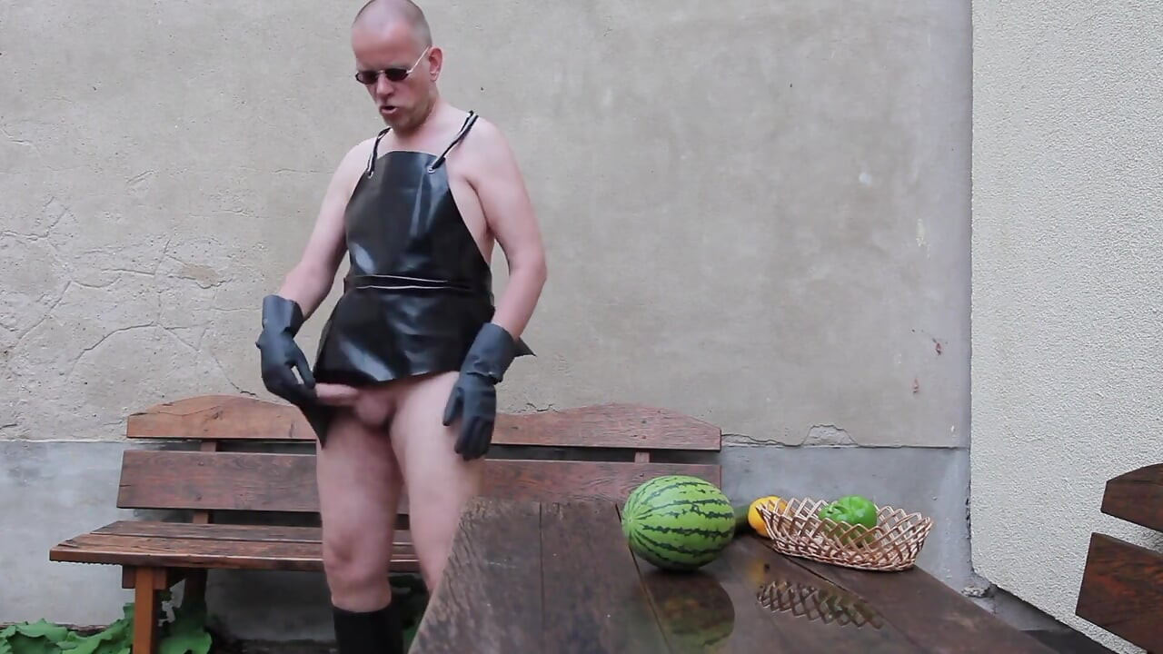 The Horny Rubber Gardener - Crushing Vegetables & Boot Care