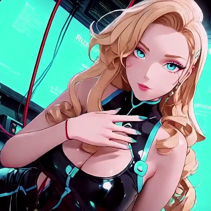Cyber Awakening: the Blonde Warrior's Secret!