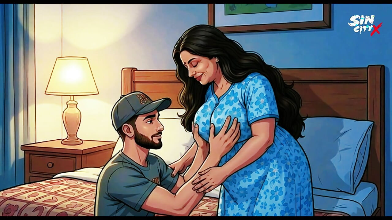 Horny Indian Aunty Seduces Young Delivery Boy at Home