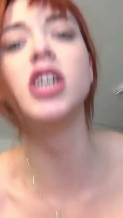 Huge facial demolishes cute redhead! | klip 1