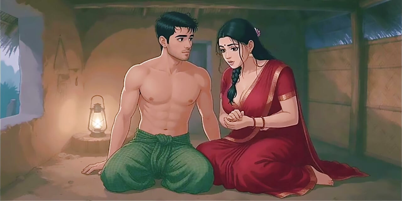 Hot Village Aunty Seduction, Animated Desi Porn